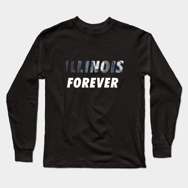 Illinois Forever Long Sleeve T-Shirt by nZDesign